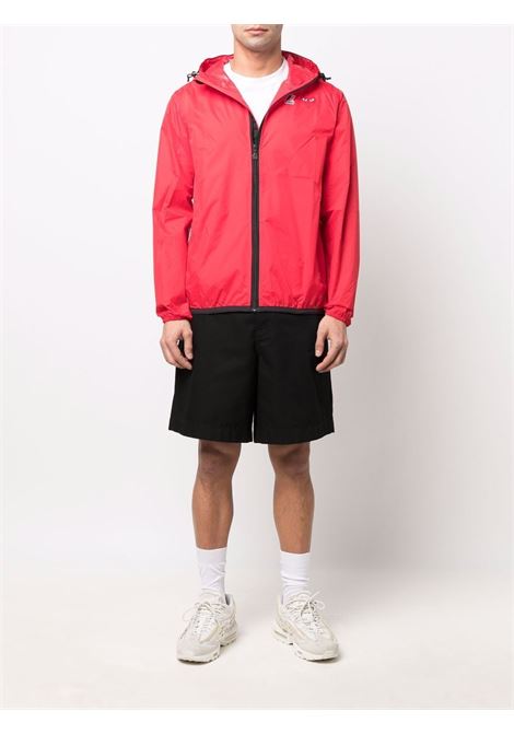 K-way con cappuccio in rosso - unisex COMME DES GARCONS PLAY X K-WAY | P1J5012